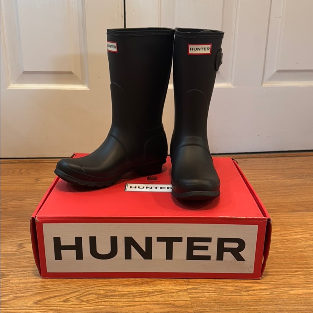 Hunter Black Rain Boots